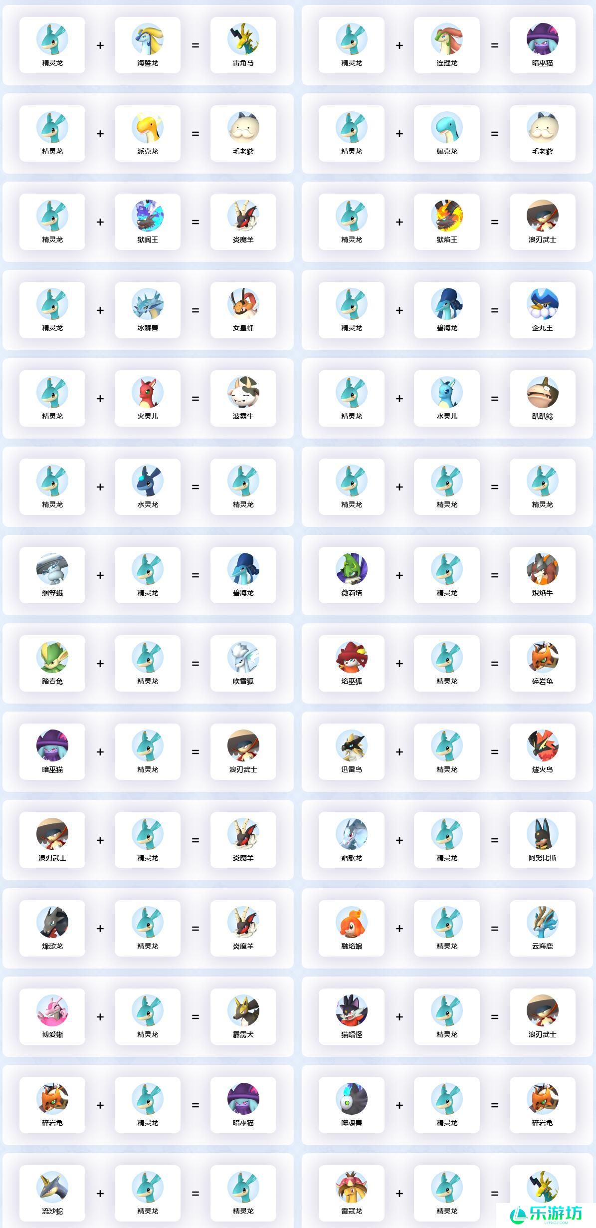 幻兽帕鲁精灵龙配种