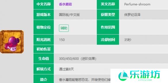 植物大战僵尸2香水蘑菇技能介绍