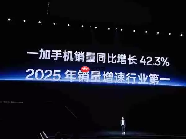 一加手机销量同比增长42.3%：2025年增速位居行业第一