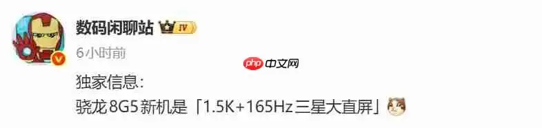 真我新机曝搭载骁龙8 Gen 5＋165Hz直屏，或为Neo 8旗舰登场