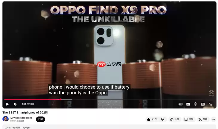 OPPO Find X9 Pro双杀苹果三星，斩获欧美KOL年度大奖