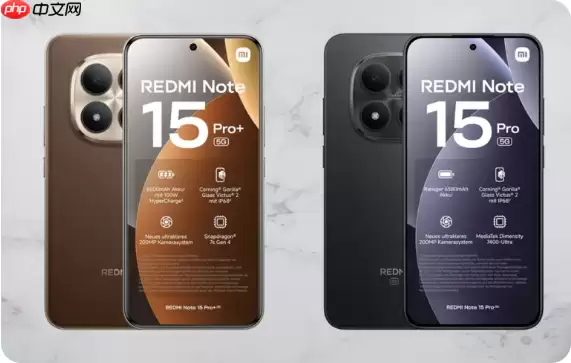 REDMI Note15系列全球版提前开售 价格配置一览无余